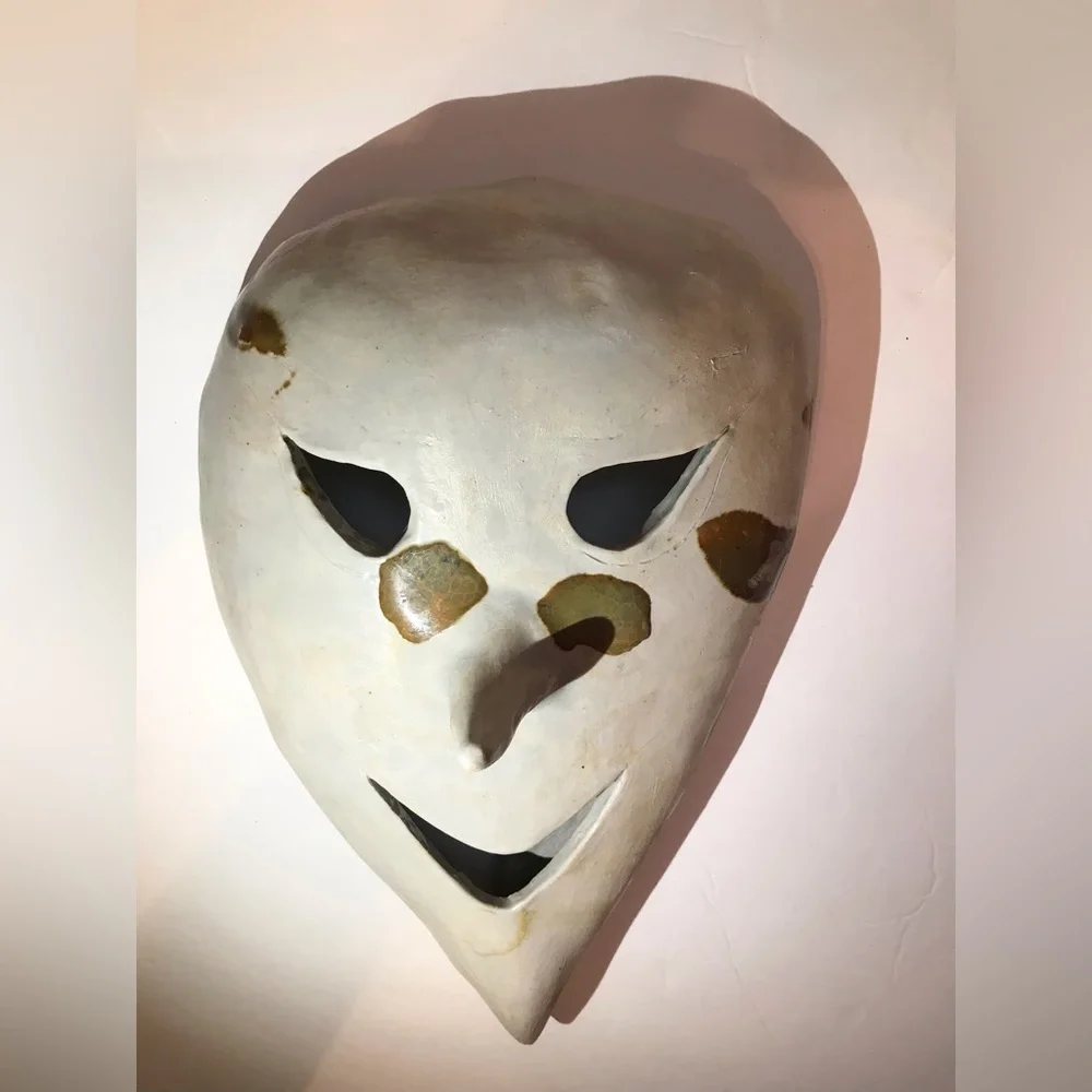 Handcrafted Ceramic Mask Wall Art strange unique decor